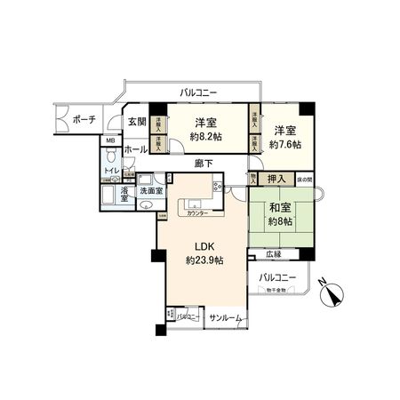 ソリオ1 間取図(平面図) ソリオ1 間取図(平面図)
