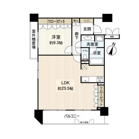 リーガル神戸下山手 間取図 リーガル神戸下山手 間取図