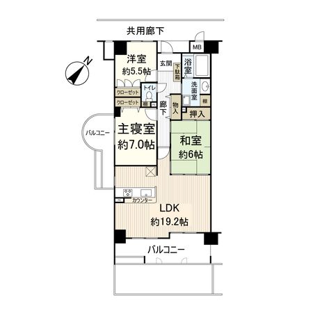 アースシティ西神南弐番館 間取図 アースシティ西神南弐番館 間取図