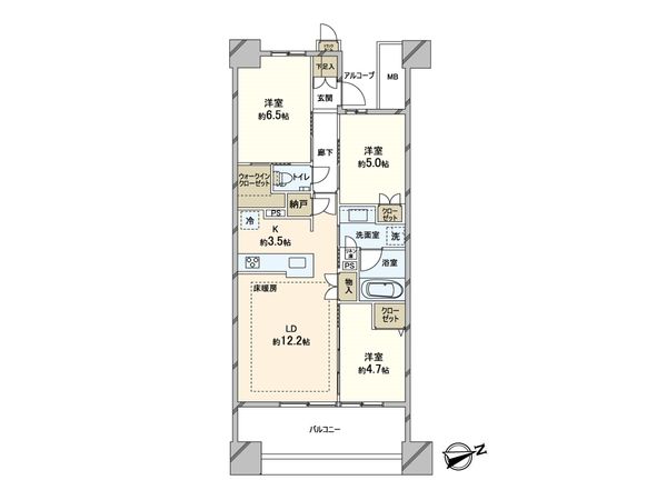 プラウドシティ日吉レジデンスⅢ 間取図 プラウドシティ日吉レジデンスⅢ 間取図