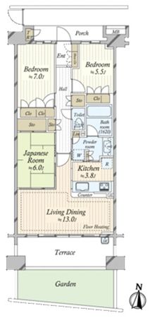 オーベル元住吉プレクシード 間取図 オーベル元住吉プレクシード 間取図