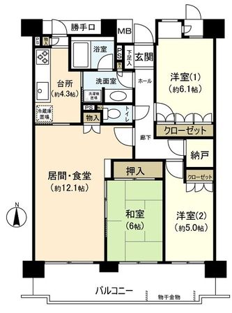 パークシティ綱島壱番街A棟 間取図 パークシティ綱島壱番街A棟 間取図