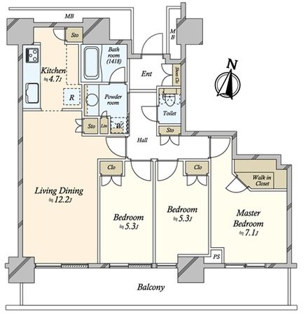 リエトコート武蔵小杉 THE CLASSY TOWER 間取図 リエトコート武蔵小杉 THE CLASSY TOWER 間取図