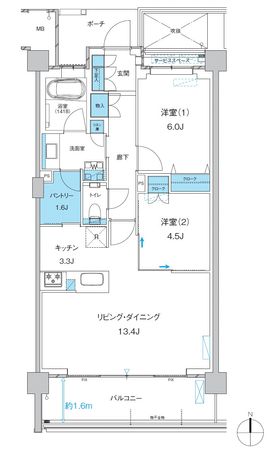 THE KAHALA 小杉陣屋町 間取図 THE KAHALA 小杉陣屋町 間取図