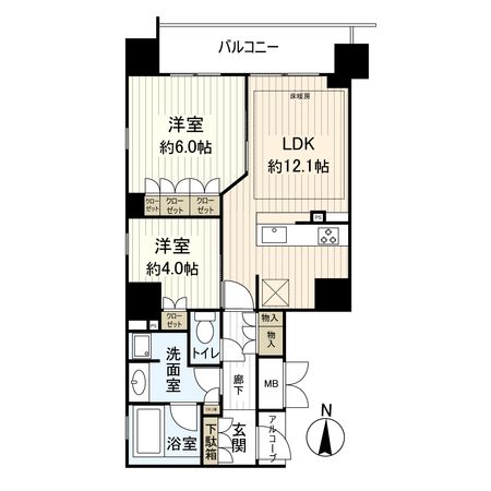 ジ・アーバネックス京都三条通 間取図(平面図) ジ・アーバネックス京都三条通 間取図(平面図)