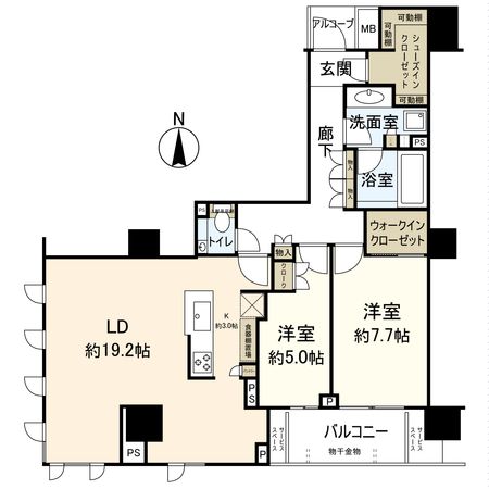 パークホームズ四条河原町 間取図(平面図) パークホームズ四条河原町 間取図(平面図)