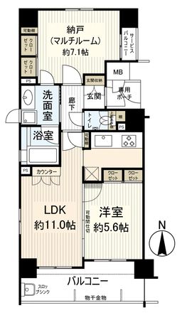 エステムプラザ京都四条烏丸Ⅱ雅style 間取図(平面図) エステムプラザ京都四条烏丸Ⅱ雅style 間取図(平面図)