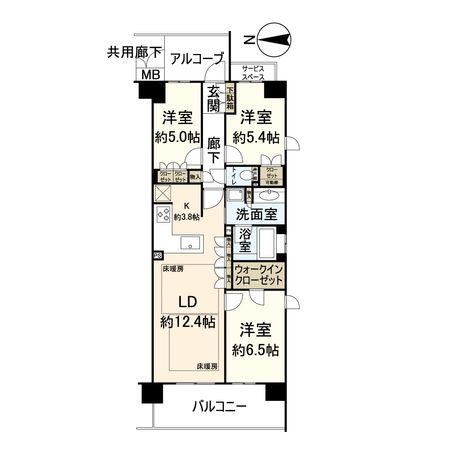 ジオ京都二条 間取図(平面図) ジオ京都二条 間取図(平面図)