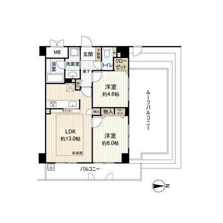 リソシエ今出川堀川グランディス 間取図 リソシエ今出川堀川グランディス 間取図