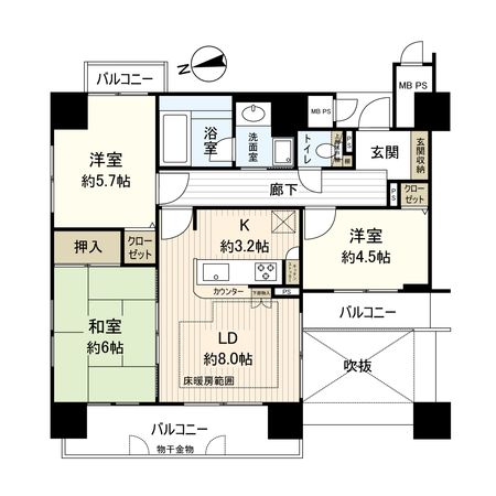 ライオンズマンション東洞院五条 間取図 ライオンズマンション東洞院五条 間取図