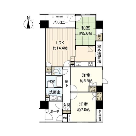 イーグルコート烏丸御池ル・シエル 間取図(平面図) イーグルコート烏丸御池ル・シエル 間取図(平面図)