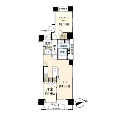 イーグルコート京都河原町 間取図(平面図) イーグルコート京都河原町 間取図(平面図)