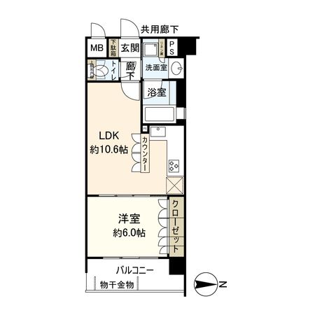 リーガル京都河原町五条Ⅱ 間取図(平面図) リーガル京都河原町五条Ⅱ 間取図(平面図)