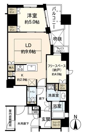 プレミスト京都御池通 間取図(平面図) プレミスト京都御池通 間取図(平面図)