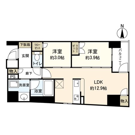 ソルレヴェンテ堀川高辻 間取図 ソルレヴェンテ堀川高辻 間取図
