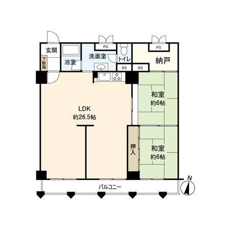 京都二条ハイツ 間取図 京都二条ハイツ 間取図