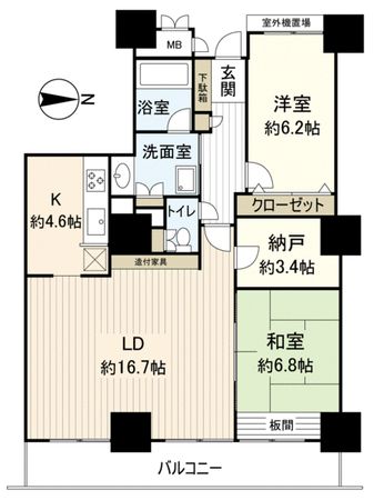 ファーストタワー大津MARY 間取り ファーストタワー大津MARY 間取り