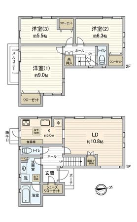 前原西2丁目戸建 間取図 前原西2丁目戸建 間取図