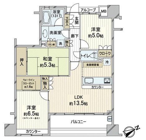 パークホームズ西船橋ステーションフロント 間取図 パークホームズ西船橋ステーションフロント 間取図