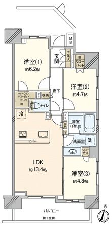 ウエリス船橋夏見 間取図 ウエリス船橋夏見 間取図
