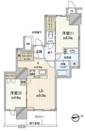 津田沼 ザ・タワー 間取図 津田沼 ザ・タワー 間取図