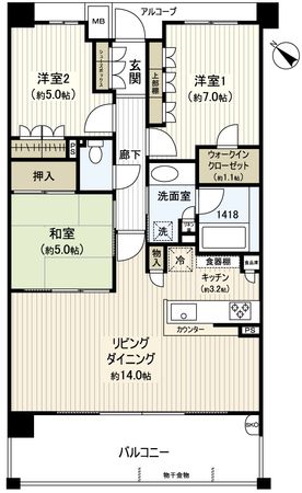 ザ・パークハウス津田沼奏の杜テラス 間取図 ザ・パークハウス津田沼奏の杜テラス 間取図