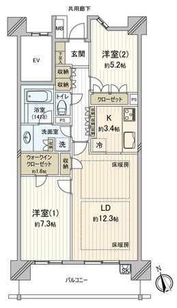 プレアガーデン 間取図 プレアガーデン 間取図