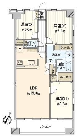 KANENARI和光 間取図 KANENARI和光 間取図