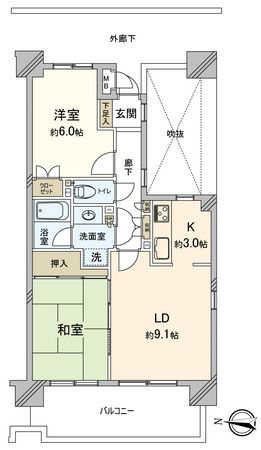 シティホームズ船橋本町 間取図 シティホームズ船橋本町 間取図