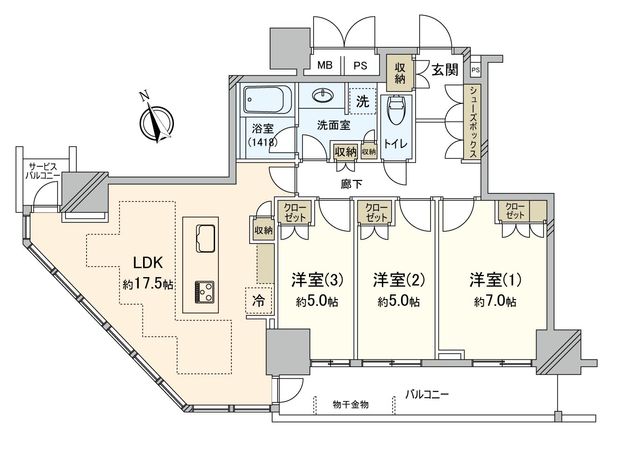 The Kashiwa Tower 間取図 The Kashiwa Tower 間取図