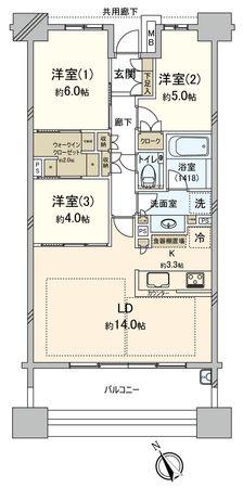 パークホームズLaLa新三郷 間取図(平面図) パークホームズLaLa新三郷 間取図(平面図)