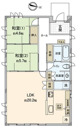 古ヶ崎戸建 間取図(平面図) 古ヶ崎戸建 間取図(平面図)