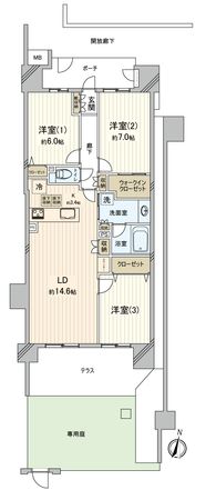 グランレジデンスⅡ 間取図(平面図) グランレジデンスⅡ 間取図(平面図)