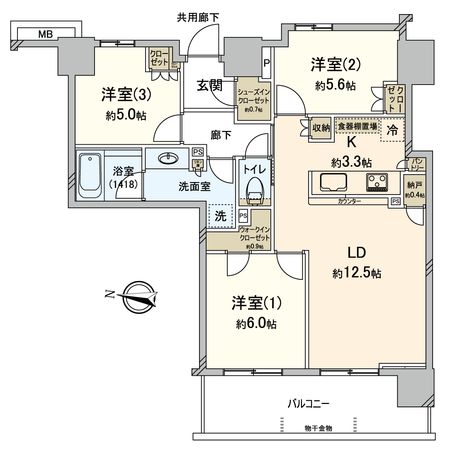 パークシティ柏の葉キャンパス ザ・ゲートタワーイースト 間取図(平面図) パークシティ柏の葉キャンパス ザ・ゲートタワーイースト 間取図(平面図)
