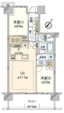 プレシス柏の葉キャンパス 間取図(平面図) プレシス柏の葉キャンパス 間取図(平面図)