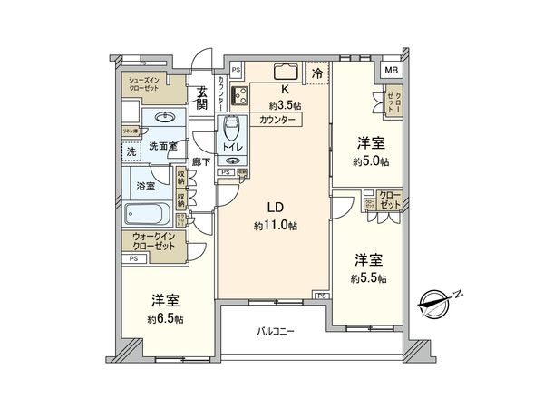 アトラス白金高輪 間取図(平面図) アトラス白金高輪 間取図(平面図)