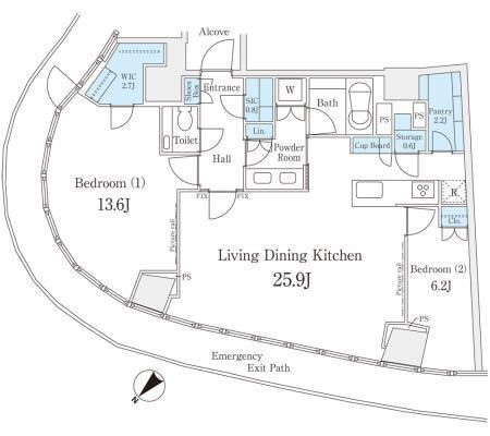 パークコート青山ザタワー 間取図 パークコート青山ザタワー 間取図