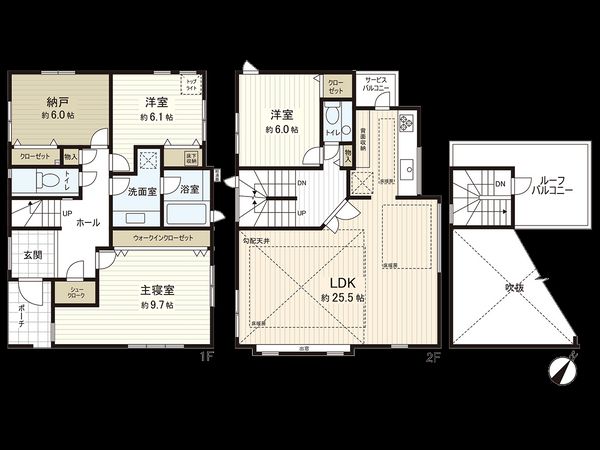 上池台2丁目戸建 間取図(平面図) 上池台2丁目戸建 間取図(平面図)