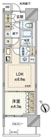 パークリュクス南船橋 間取図(平面図) パークリュクス南船橋 間取図(平面図)