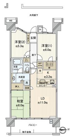 グランドホライゾン・トーキョーベイグランドアース 間取図(平面図) グランドホライゾン・トーキョーベイグランドアース 間取図(平面図)