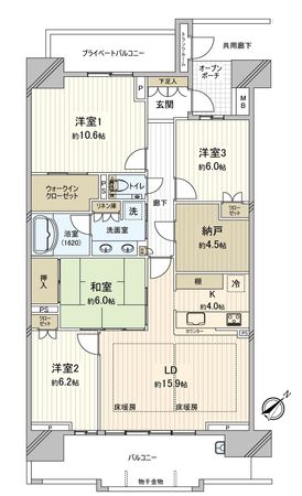 プラウド新浦安 間取図(平面図) プラウド新浦安 間取図(平面図)