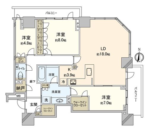 間取図(平面図) 間取図(平面図)