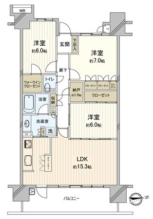 ワンダーベイシティSAZANガーデンイースト 間取図(平面図) ワンダーベイシティSAZANガーデンイースト 間取図(平面図)