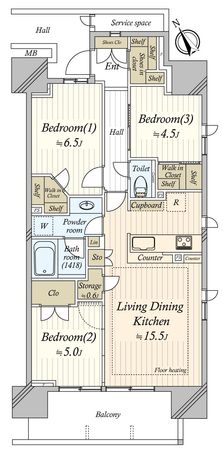 間取図(平面図) 間取図(平面図)