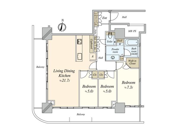 プラウドタワー名古屋栄 間取図 プラウドタワー名古屋栄 間取図