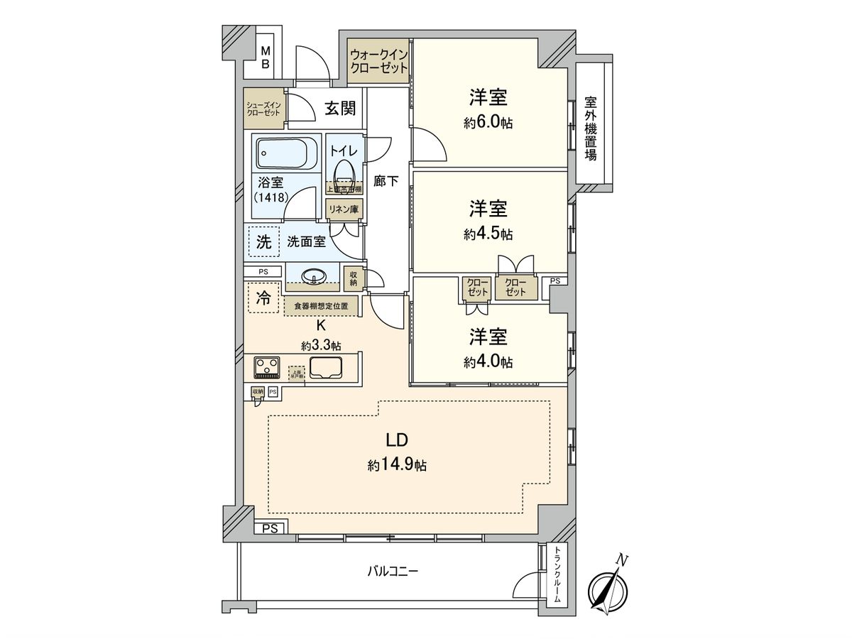 エクセレントシティ北浦和 間取図 エクセレントシティ北浦和 間取図