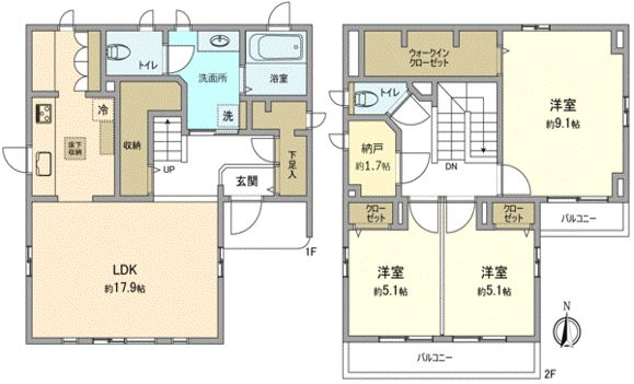 西青木二丁目貸家 間取図 西青木二丁目貸家 間取図