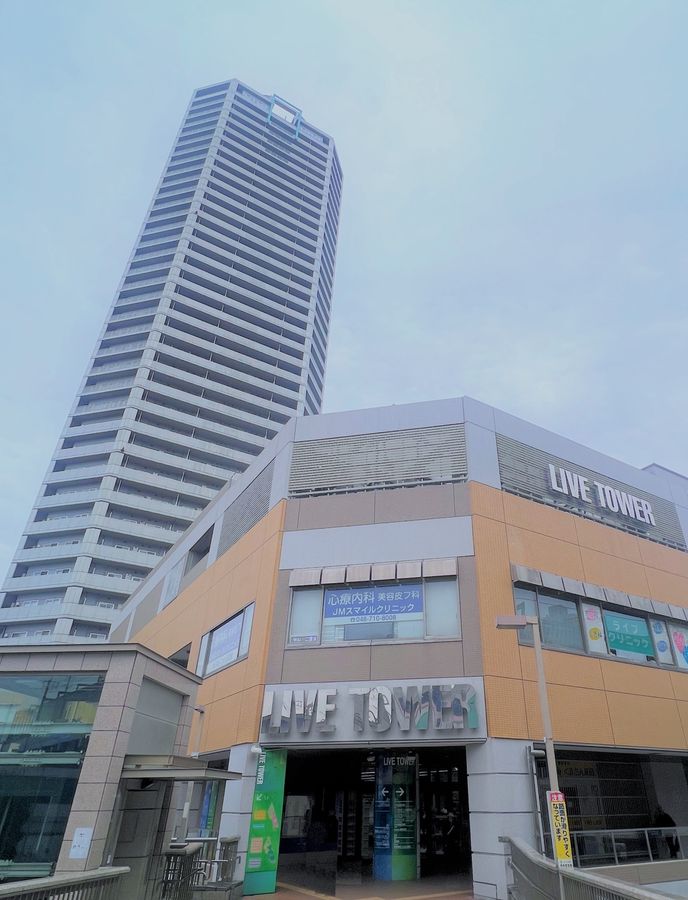 ライブタワー武蔵浦和 建物外観:ペデストリアンデッキ直結、LIVE TOWRS ライブタワー武蔵浦和 建物外観:ペデストリアンデッキ直結、LIVE TOWRS