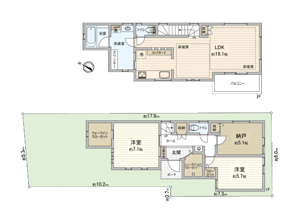 It is Layout of Layout 2SLDK.