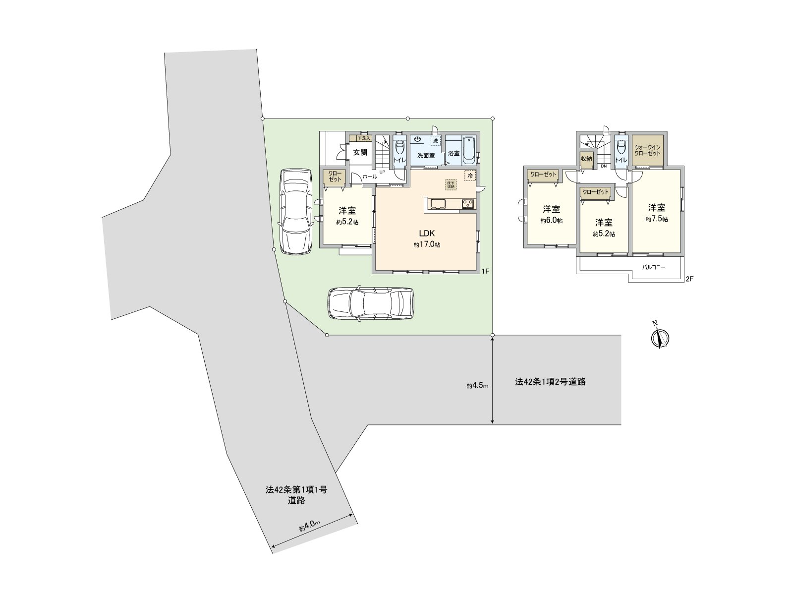 [房型图]阳光为全居室南西良好